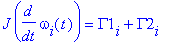J*diff(omega[i](t),t) = Gamma1[i]+Gamma2[i]